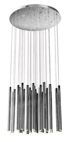 Lustre simple - MAXLIGHT P0175D Lustre simple ORGANIC 33x1 CHROM