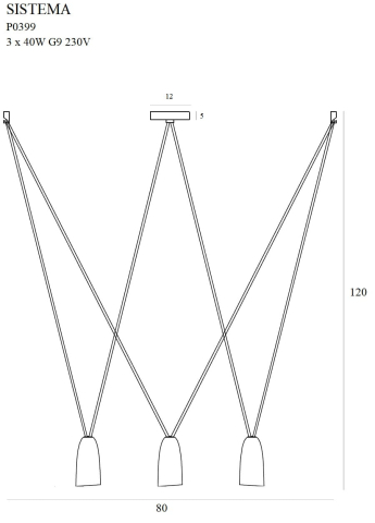 MAXLIGHT P0399 Lustre simple SISTEMA III [1]