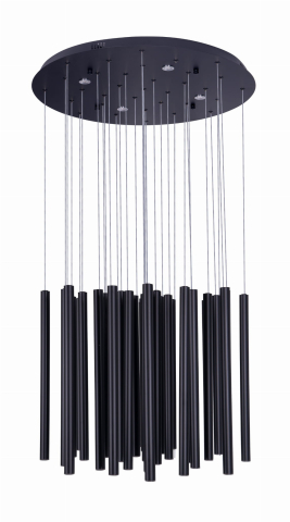 Lustre simple - MAXLIGHT P0419D Lustre simple ORGANIC 33x1 Negru Dimmabil