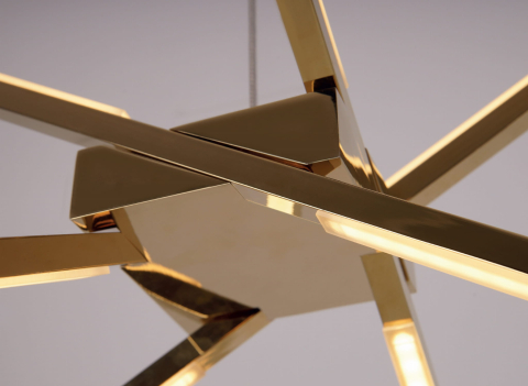 MAXLIGHT P0457 Lustre simple SPIDER auriu [1]