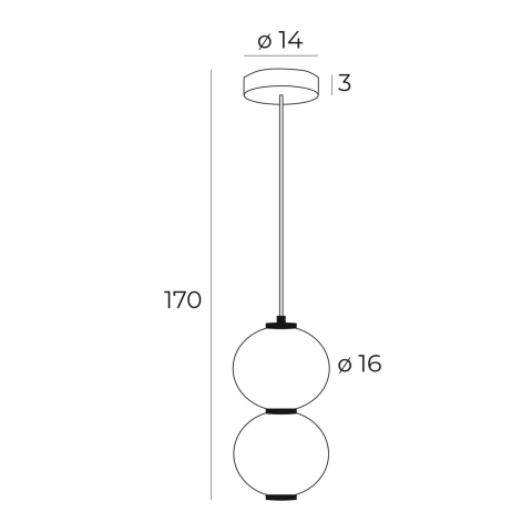 MAXLIGHT P0469 Lustre simple TAMA [1]