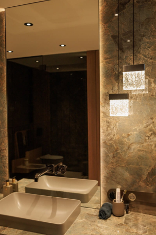 MAXLIGHT P0574D Lustre simple VETRO BRUSHED BLACK [1]