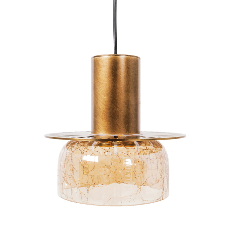 MAXLIGHT P0601 Lustre simple SIGNATURE A AMBER GLASS