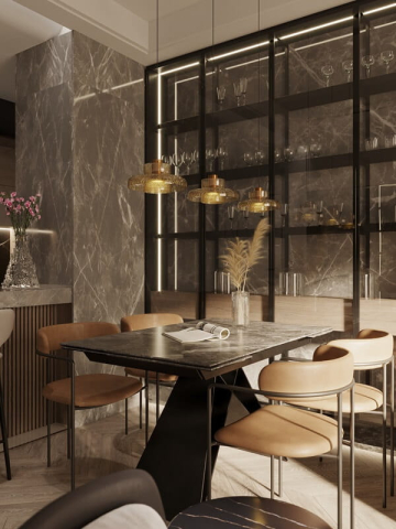 MAXLIGHT P0603 Lustre simple SIGNATURE C AMBER GLASS [2]