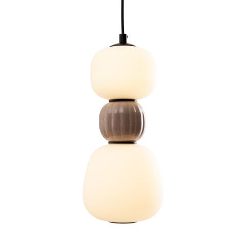 MAXLIGHT P0628 SUSPENSIE MULTICOLOR MODERN 13W, OPAL + MEDIUM BROWN [1]
