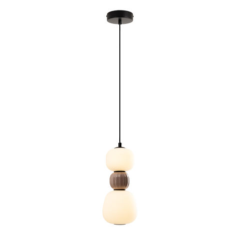 MAXLIGHT P0628 SUSPENSIE MULTICOLOR MODERN 13W, OPAL + MEDIUM BROWN