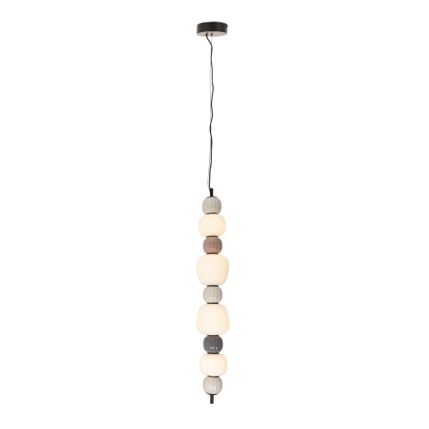 MAXLIGHT P0631 SUSPENSIE MODERN 32W, OPAL + DARK GREY+MEDIUM BROWN+LIGHT GREY [3]