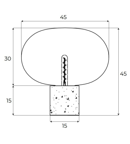 MAXLIGHT T0056 veioza MOONSTONE AMBER GLASS + WHITE MARBLE [2]