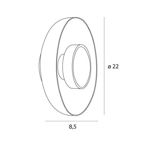 MAXLIGHT W0352 Aplice SIGNATURE 22CM AMBER [2]