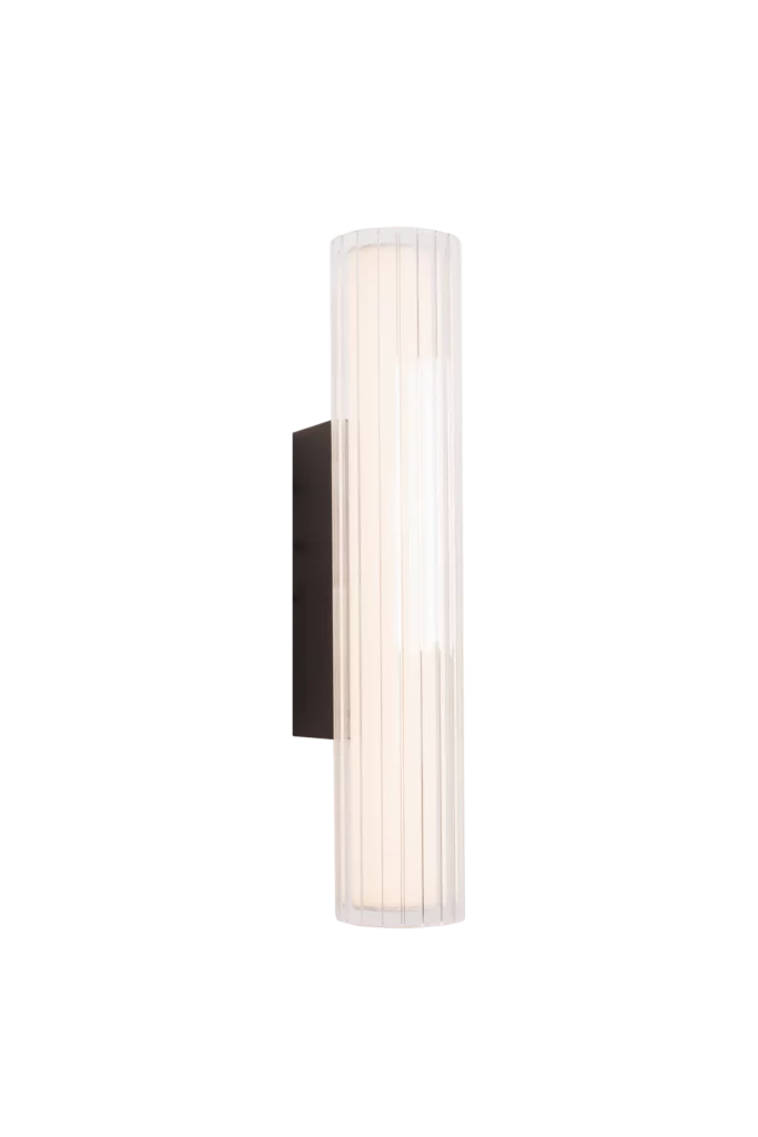 MAXLIGHT W0363 Aplice FAYETTE 31CM 6W IP44 3000K CZARNY-Aplica