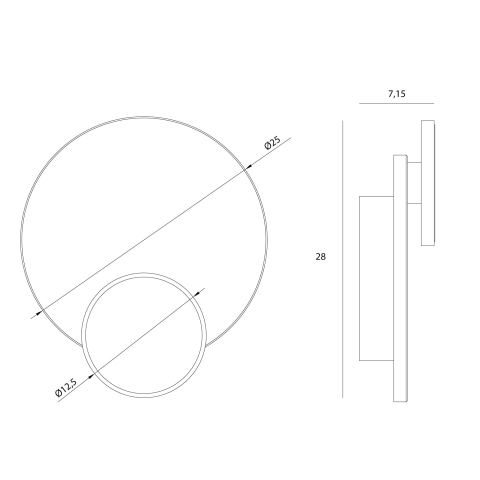 MAXLIGHT W0395 Aplice TRAVERTINO  14W [1]