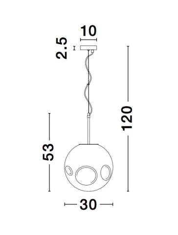 MAYAN suspensie SP1 - 9988105 - Matt Black Copper Glass [5]
