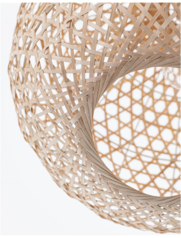 MELODY suspensie SP1 - 9581501 - Natural Bamboo Black Fabric Wire & Base [4]