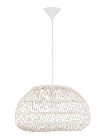 Lustre simple - MELODY suspensie SP1 - 9586431 - Natural Ratan White Fabric Wire & Base