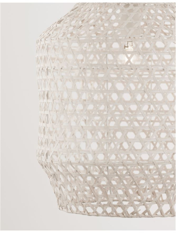 MIA suspensie SP1 - 9586596 - Ivory Bamboo White Fabric Wire & Base [2]