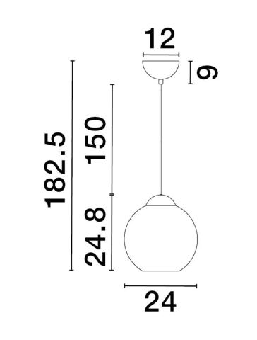 MIDORI suspensie SP1 - 9009243 - Brass Gold Metal & Pink Glass [3]