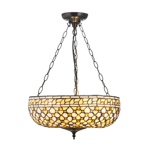 Lustre simple (suspensie) - Suspensie Mille Feux, 3 surse de lumină, mare, model inversat