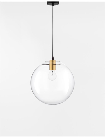 MIRALE suspensie SP1 - 9416925 - Gold Metal Clear Glass & Black PVC Wire [2]
