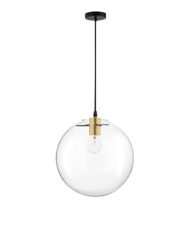 MIRALE suspensie SP1 - 9416925 - Gold Metal Clear Glass & Black PVC Wire [1]