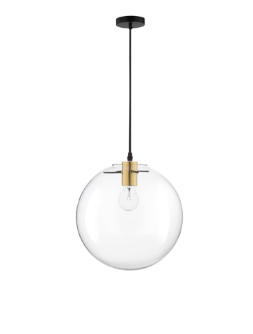 MIRALE suspensie SP1 - 9416930 - Gold Metal Clear Glass & Black PVC Wire [1]