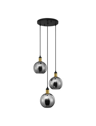 MIRRO suspensie SP3 - 9035963 - Smoky Glass Black & Gold Metal [1]