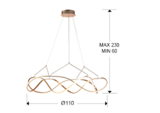 Suspensie moderna cu LED MOLLY 763592D - SCHULLER [1]