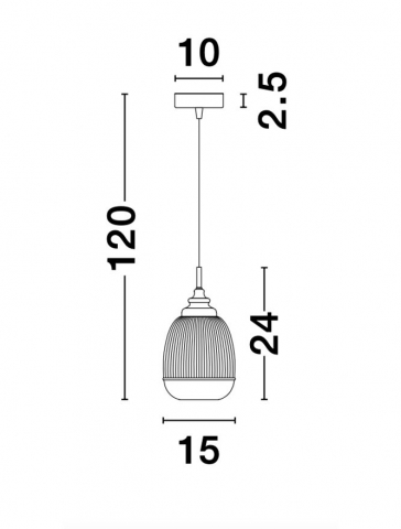 Mond 210 SP1 - suspensie alama - Nova Luce - suspensie clasica [5]
