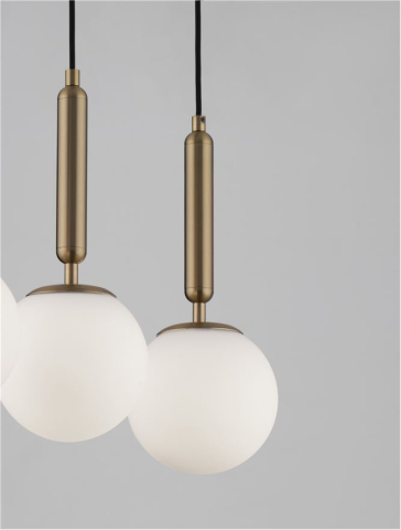 MONET suspensie SP3 - 9080127 - Brass Gold Metal Opal Glass [1]