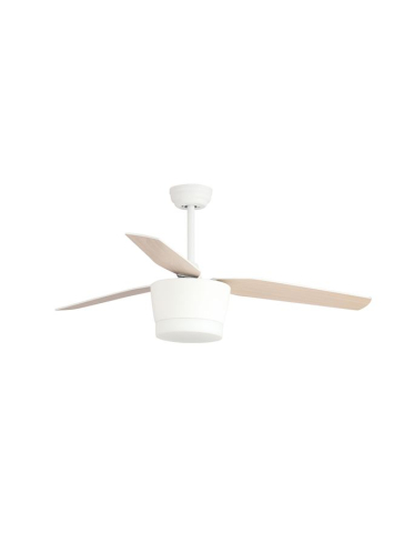 MONSOON plafoniera - 5260261 -Body: Steel Matt White and Glass, Blades: Maple Wood [1]
