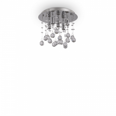 Plafoniere - PLAFONIERA MODERNA CU CRISTALE - MOONLIGHT PL5 - IDEAL-LUX