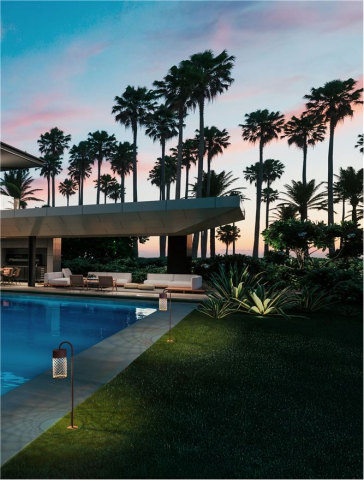 MOTLEY stalp exterior Corten Aluminium 9060233