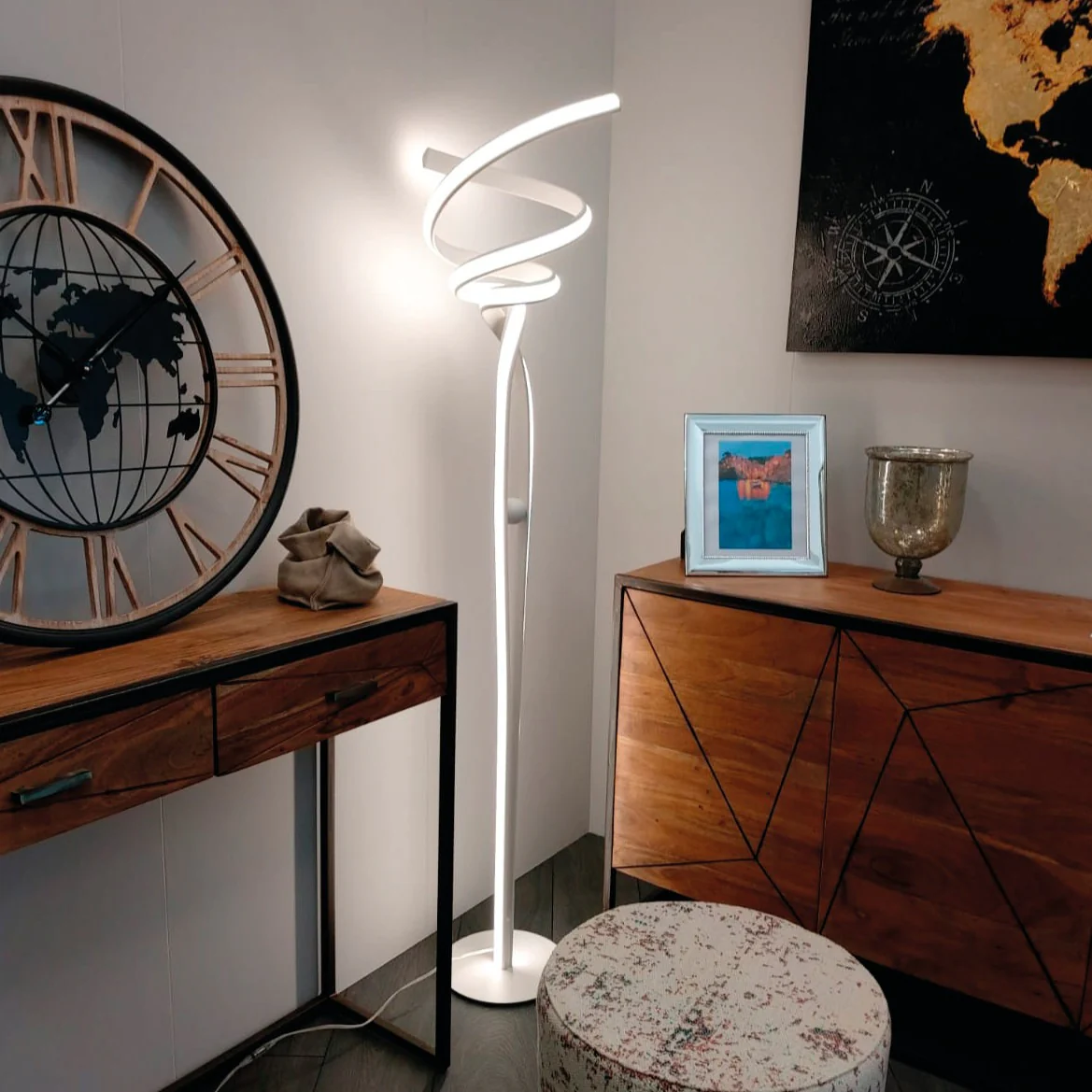 Veioze - MYSTRAL LED floor lamp with CCT switch (lampadar) -LED-MYSTRAL-PT