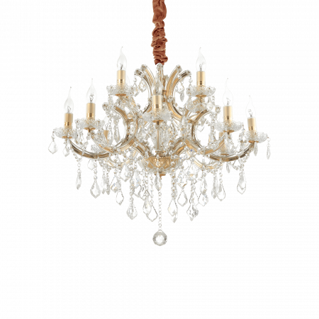 Candelabre - CANDELABRU CLASIC CU CRISTAL NAPOLEON SP12 ORO - IDEAL lUX