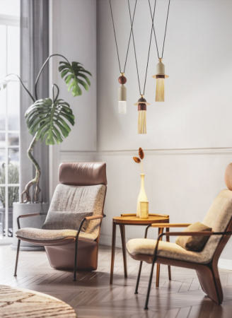 Lustre simple - Nappe C3 - suspensie 3 corpuri Masiero