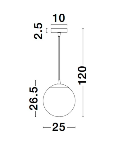 NAZIO suspensie SP1 - 9080251 - Gradient Copper Glass Chrome Aluminium [3]