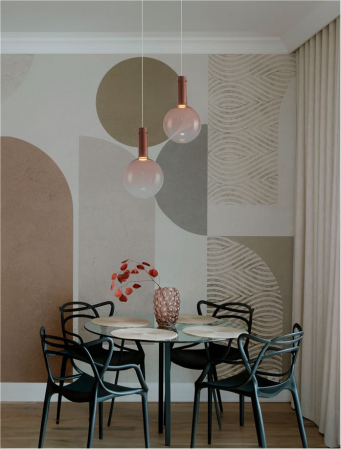 Nostos SP1 - suspensie moderna - PINK - Nova Luce [2]
