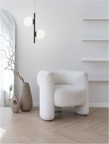 NUVOLE suspensie SP2 - 9061436 - Black Aluminium & Opal Glass
