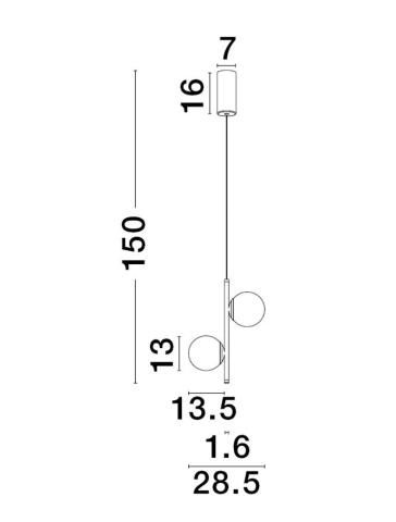 NUVOLE suspensie SP2 - 9061436 - Black Aluminium & Opal Glass [4]