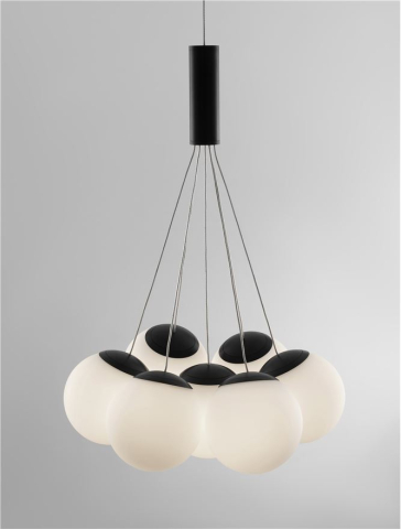 NUVOLE suspensie SP7 - 9061433 - Sandy Black Aluminium & Opal Glass [6]