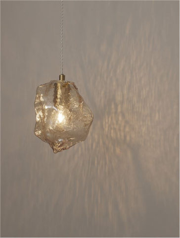 ODELLE suspensie SP1 - 9009253 - Brass Gold Metal & Amber Glass [3]
