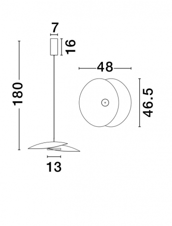 OLEA 48 cm - 22 W - 3000K - Suspensie moderna - Nova Luce [5]
