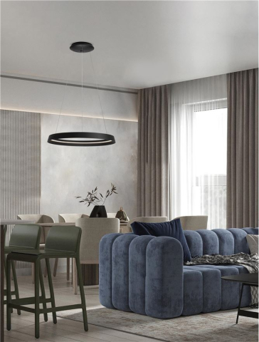 Corpuri pt interior - ORMI SP60 - TRIAC DIMMABLE Sandy Black Aluminium & Acrylic