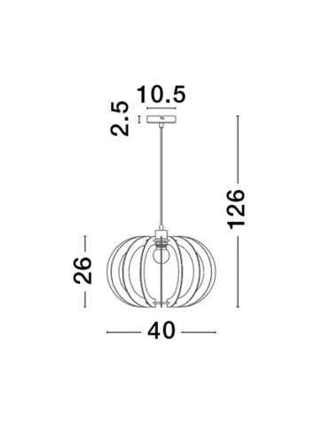 OTTOLINE suspensie SP1 - 9620123 - White Metal Natural Wood [4]