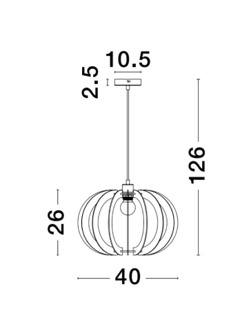 OTTOLINE suspensie SP1 - 9620124 - White Metal Brown Wood [4]