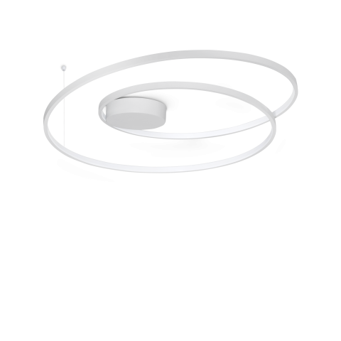 Plafoniere - OZ PL D080 ON-OFF BIANCO 3000K - plafoniera moderna LED