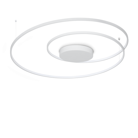 Plafoniere - OZ PL D100 ON-OFF BIANCO 3000K - plafoniera moderna LED
