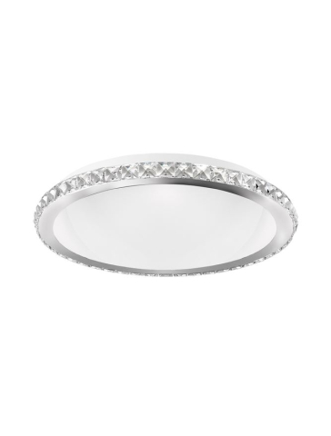 PALERMO plafoniera - 7311402 - Chrome Metal White Glass & K9 Crystal [1]
