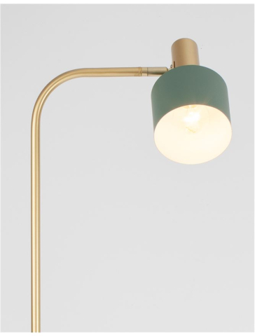 PAZ LAMPADAR - 9426654 - Gold Metal Mint Metal Shade White Base [4]