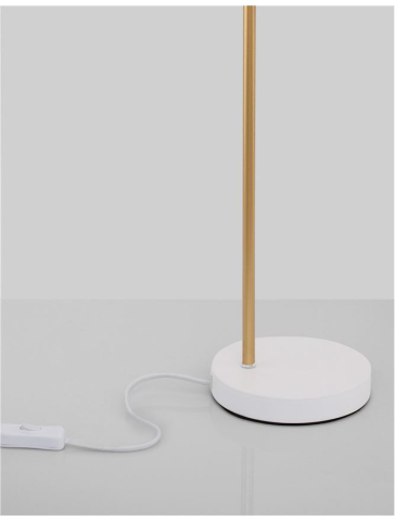 PAZ veioza - 9426651 - Gold Metal White Metal Shade White Base [5]