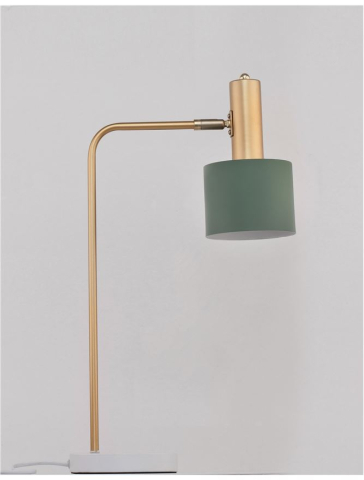 PAZ veioza - 9426652 - Gold Metal Mint Metal Shade White Base [2]